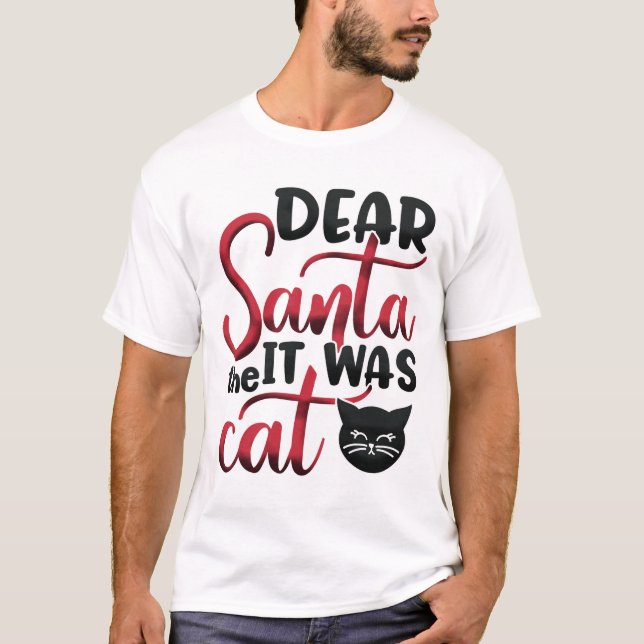 Camiseta Santa era el gato (Anverso)