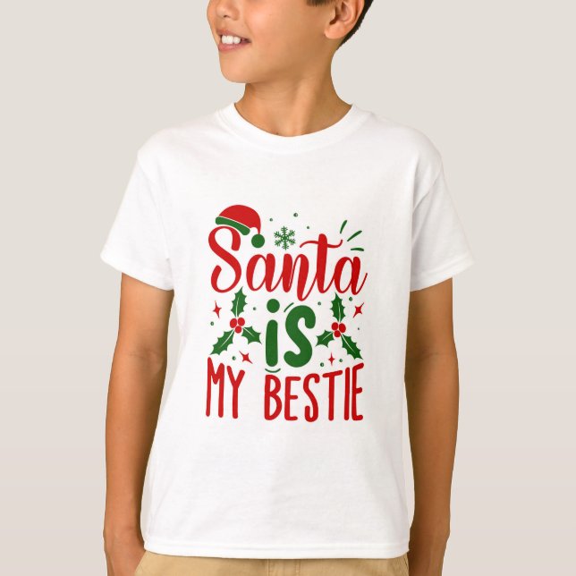 Camiseta Santa es mi curiosa cita de Navidades (Anverso)