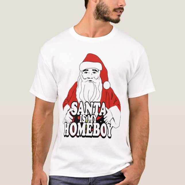 Camiseta Santa es mi homeboy (Anverso)