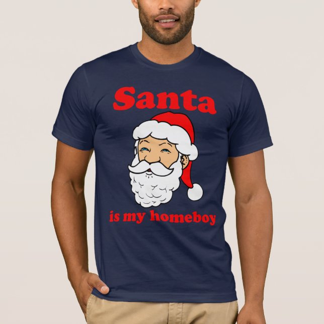 Camiseta Santa es mi homeboy (Anverso)