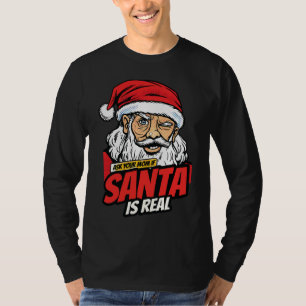 Camiseta Santa es Real – Pregúntale a tu Mamá Arte Pop Sant