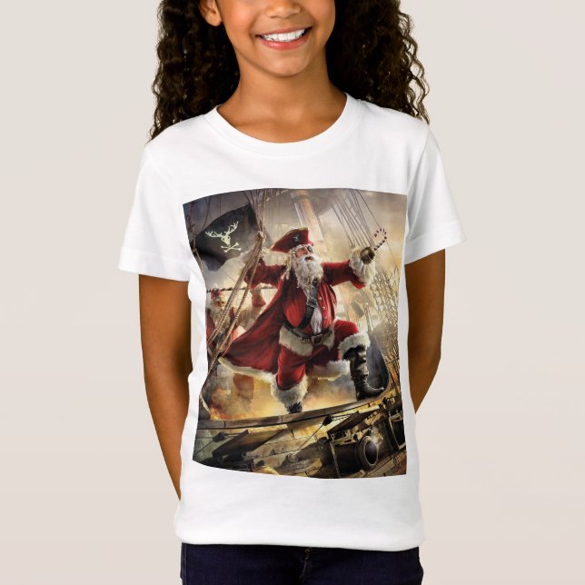 Camiseta Santa Es Un Pirata (Anverso)