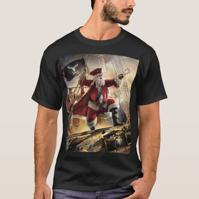Camiseta Santa Es Un Pirata (Anverso)