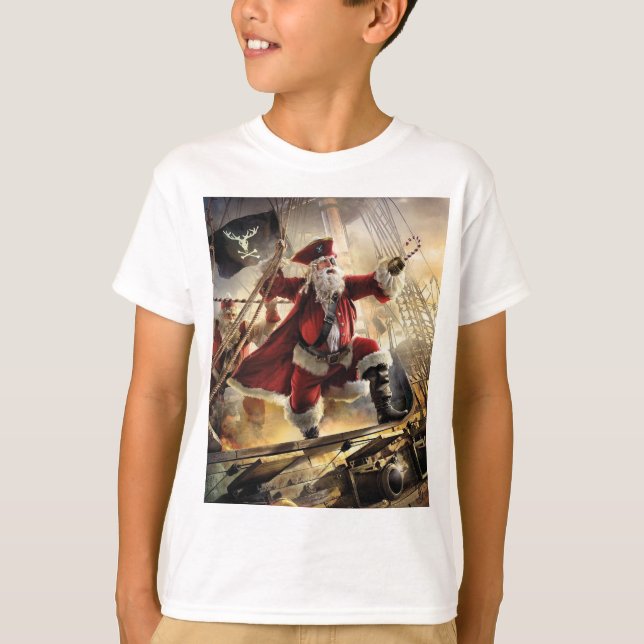 Camiseta Santa Es Un Pirata (Anverso)