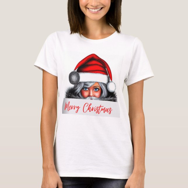 Camiseta ¡Santa es una Chica! (Anverso)