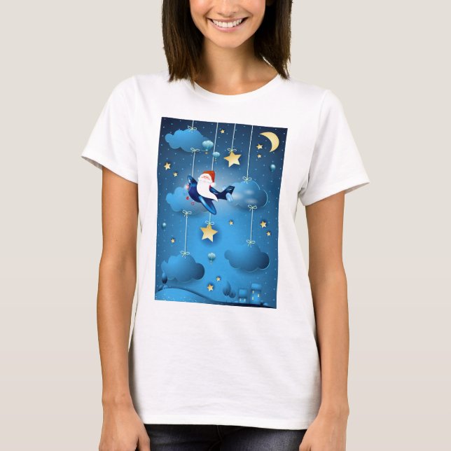 Camiseta Santa está llegando (Anverso)