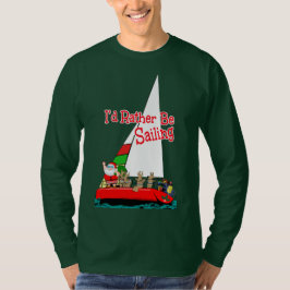 Camiseta Santa estaría navegando bastante en el navidad
