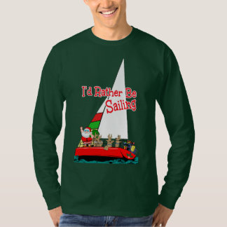 Camiseta Santa estaría navegando bastante en el navidad