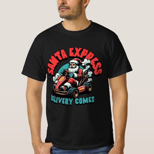 Camiseta Santa Express – Holiday Delivery Design (Anverso)