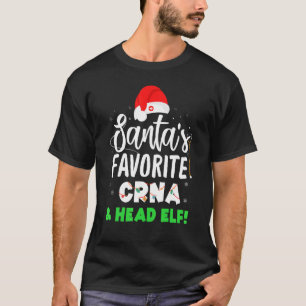 Camiseta Santa Favorita Crna Head Elf Crew Anestesia