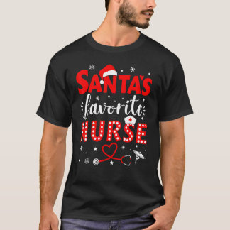 Camiseta Santa favorite nurse for christmas in hospital 2