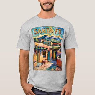 Camiseta Santa Fe Adobe Homes Van Gogh Starry Night Style