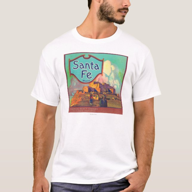 Camiseta Santa Fe LabelRedlands anaranjado, CA (Anverso)