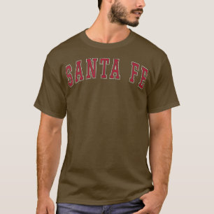 Camiseta Santa Fe Nuevo Meico Souvenir Sport College Style 