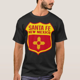 Camiseta Santa Fe Nuevo México Bandera Retro Amarillo