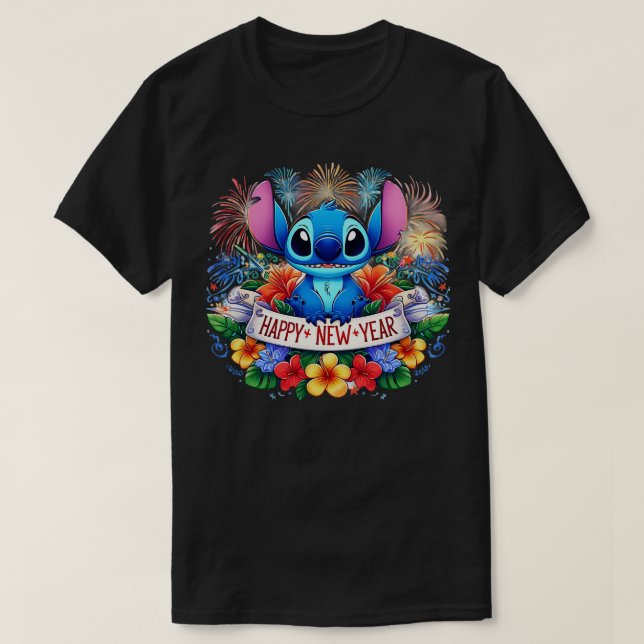 Camiseta Santa Feliz Año Nuevo (Diseño del anverso)