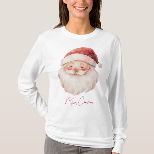Camiseta Santa Feliz Navidad  (Anverso)