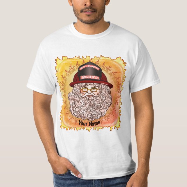 Camiseta Santa Firefighter (Anverso)