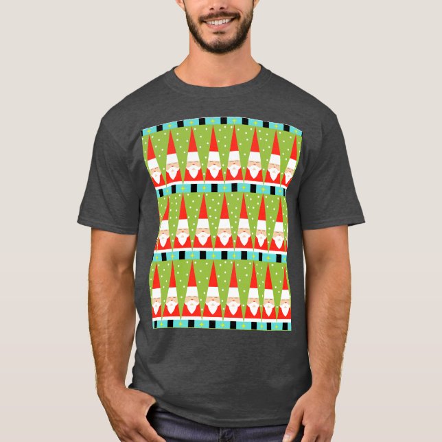 Camiseta Santa Geométrica Retro (Anverso)