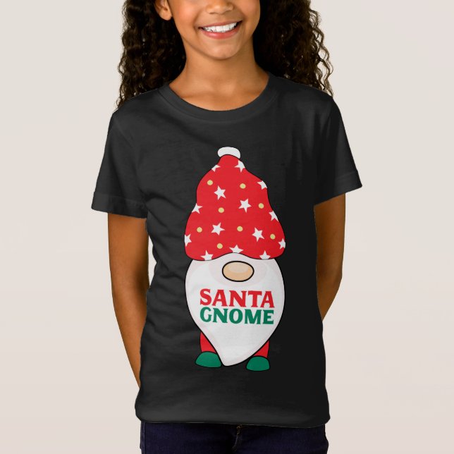 Camiseta Santa Gnome Funny Gnomes Matando Navidades Pajama (Anverso)