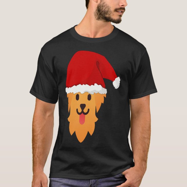 Camiseta Santa Golden Retriever (Anverso)