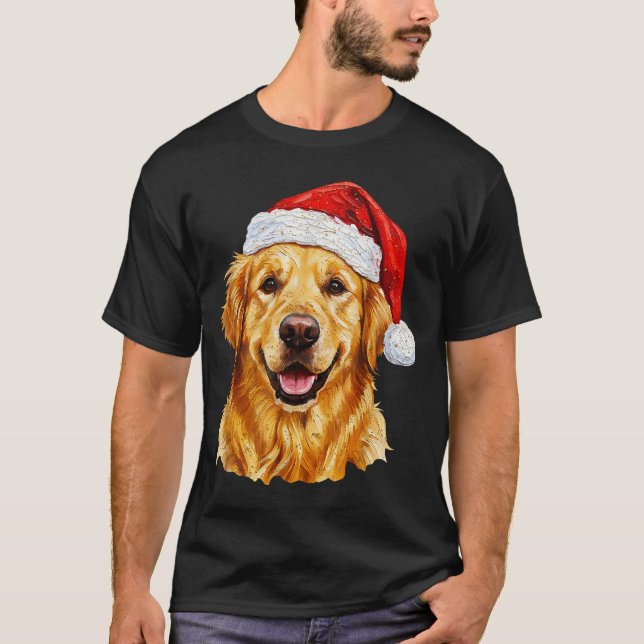 Camiseta Santa Golden Retriever Christmas Golden Retriever  (Anverso)