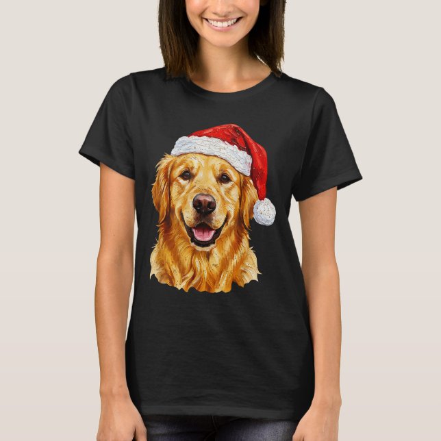 Camiseta Santa Golden Retriever Christmas Golden Retriever  (Anverso)