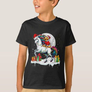 Camiseta Santa Golden Retriever viajando Navidades de Unico
