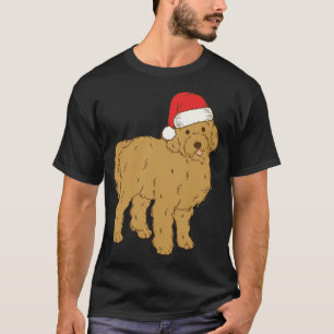 Camiseta Santa Goldendoodle Navidades de invierno Perro Mam