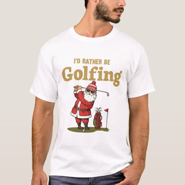 Camiseta Santa Golfing (Anverso)