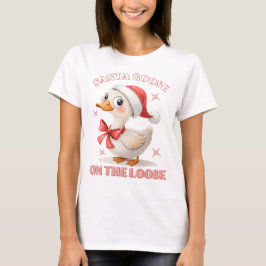 Camiseta Santa Goose en la calle - Navidades divertidos se 