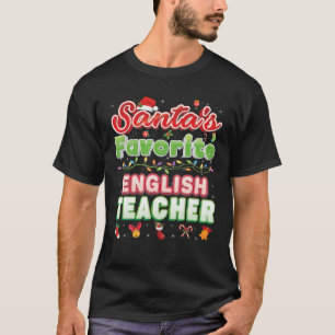 Camiseta Santa H: Navidades de profesores favoritos de ingl