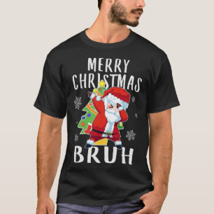Camiseta Santa haciendo dabing Feliz Navidad Hermano 