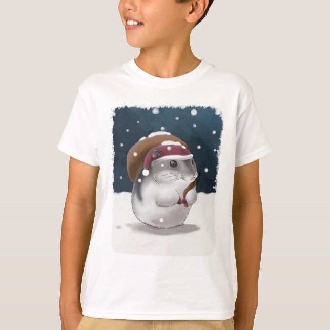Camiseta Santa Hamster (Anverso)