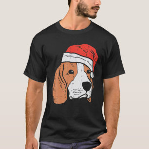 Camiseta Santa Hat Beagle Pajamas Navidades Xmas Pjs Perro 