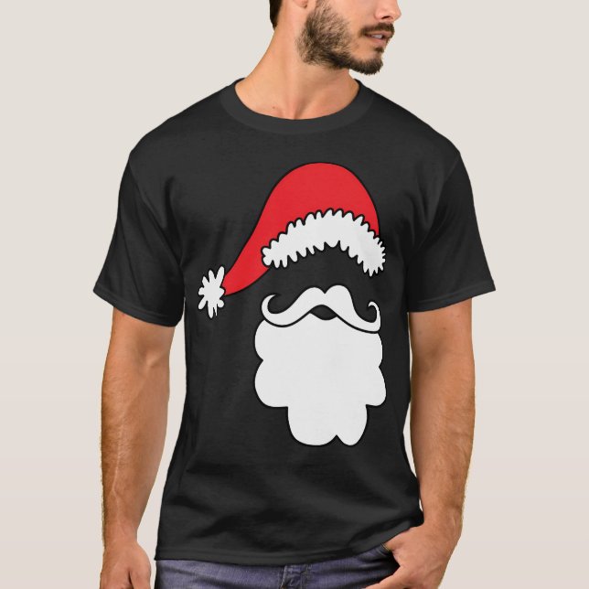 Camiseta Santa Hat Beard (Anverso)