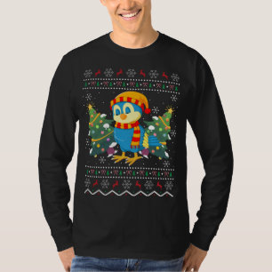 Camiseta Santa Hat Bluebird Bird Xmas Gift Ugly Bluebird Ch