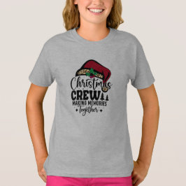 Camiseta Santa Hat Christmas Crew Matching Family