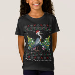 Camiseta Santa Hat Crane Bird Xmas Gift Ugly Crane Christma<br><div class="desc">Santa Hat Crane Bird Xmas Gift Feo Crane Navidades</div>