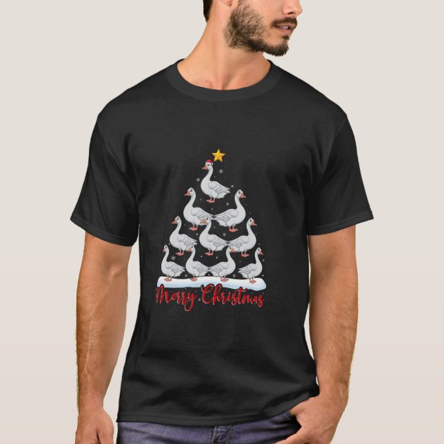 Camiseta Santa Hat Feo Xmas Gracioso Árbol de Navidad Goa (Anverso)