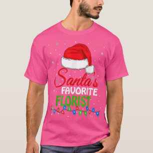Camiseta Santa Hat florista favorito de Santa