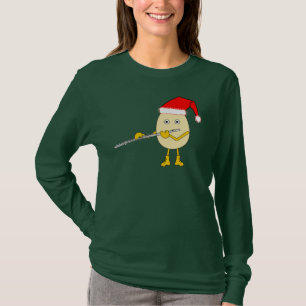 Camiseta Santa Hat Flute Egghead