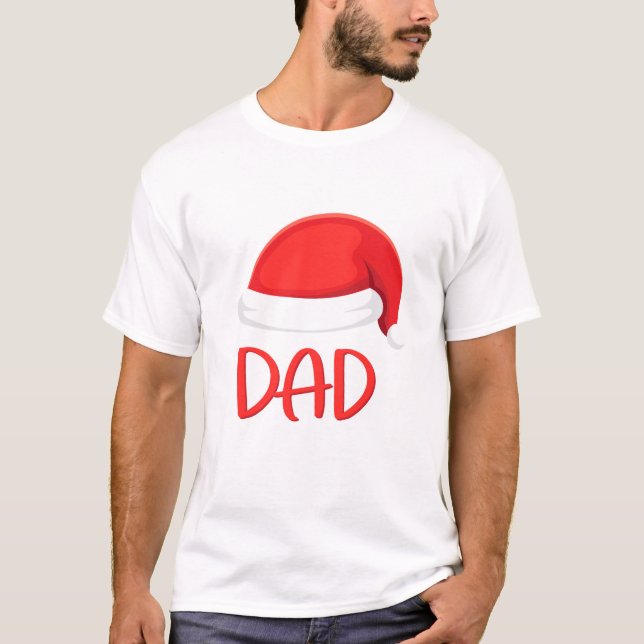 Camiseta Santa Hat Matching Family (Anverso)