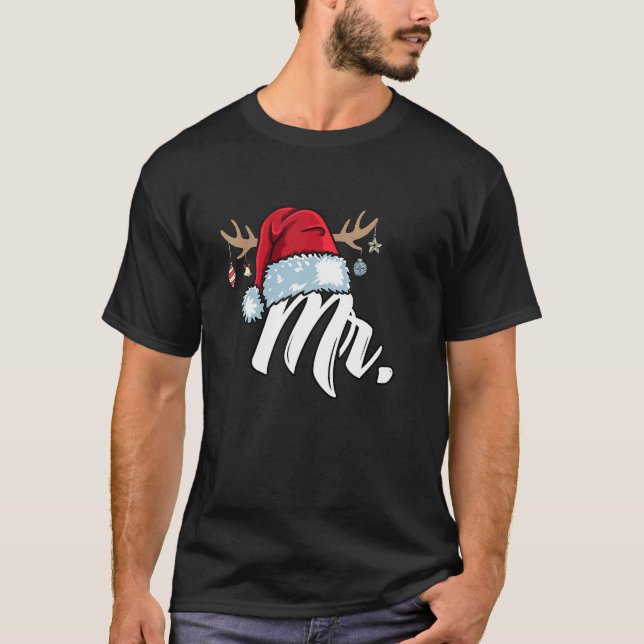 Camiseta Santa Hat Mr Partner Outfit For Christmas 1 (Anverso)