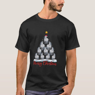 Camiseta Santa Hat navidad feas divertida árbol de navidad 