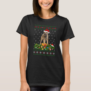 Camiseta Santa Hat navidad iluminando el feo borde de Crist