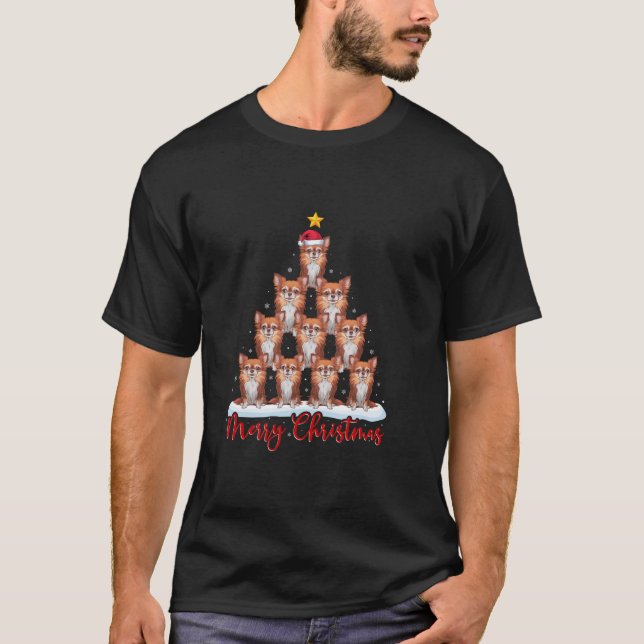 Camiseta Santa Hat navideña graciosa Navidades de perros ch (Anverso)