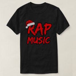 Camiseta Santa Hat Rap Music Christmas 