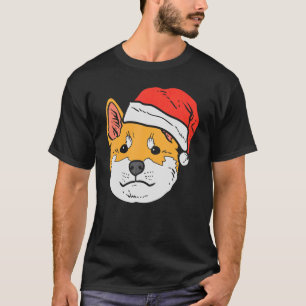 Camiseta Santa Hat Shiba Inu Akita Akita Japonés Doge
