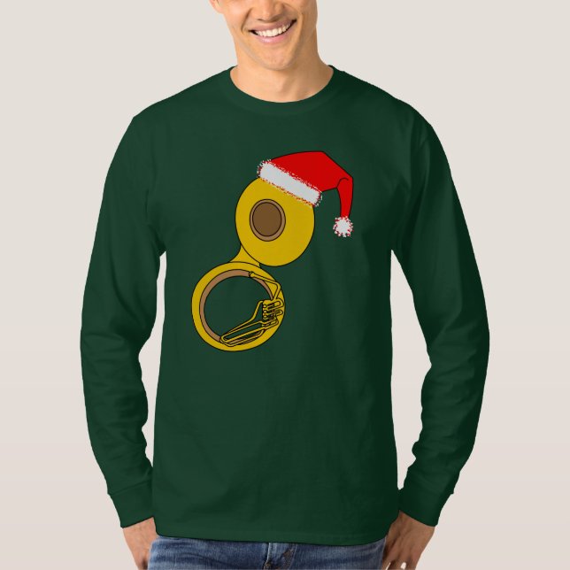 Camiseta Santa Hat Tuba (Anverso)